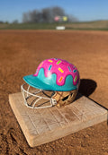 Custom Baseball/Softball Helmet -Ice Cream Melt-
